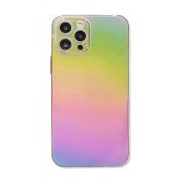 Transparentni zrcalni ovitek za iPhone 11 Pro Max - mavrica