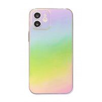 Transparentni zrcalni ovitek za iPhone 12 mini - mavrica