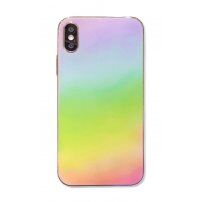 Transparentni zrcalni ovitek za iPhone XR - mavrica