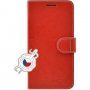 FIXED FIT flip prešit etui za iPhone 12 mini - rdeče