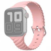 Prepleten silikonski pasek za Apple Watch 42mm / 41mm / 40mm / 38mm - roza