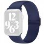 Silikonski pasek z drsno zaponko za Apple Watch 42mm / 41mm / 40mm / 38mm - temno modra