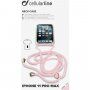 Cellularline Neck-Case ovitek z vrvico za okoli vratu za iPhone 11 Pro Max - roza