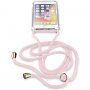 Cellularline Neck-Case ovitek z vrvico za okoli vratu za iPhone 6 / 7 / 8 / SE (2020) - roza