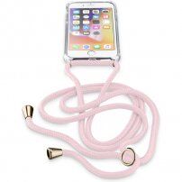 Cellularline Neck-Case ovitek z vrvico za okoli vratu za iPhone 6 / 7 / 8 / SE (2020) - roza