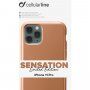 CellularLine Sensation Metallic silikonski ovitek za iPhone 11 Pro - zlati