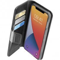 Cellularline Book Agenda 2 etui iz PU usnja za iPhone 12 mini - črna