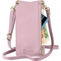 Cellularline Mini Bag etui za okoli vratu za iPhone - roza