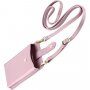 Cellularline Mini Bag etui za okoli vratu za iPhone - roza