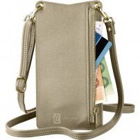 Cellularline Mini Bag etui za okoli vratu za iPhone - bronasto