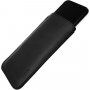 FIXED Slim etui s pravega usnja za iPhone 12 mini - črna