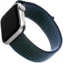 FIXED Nylon Strap pasek iz najlona za Apple Watch Ultra 49mm / 46mm / 45mm / 44mm / 42mm - temno moder