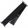 FIXED Nylon Strap pasek iz najlona za Apple Watch 42mm / 41mm / 40mm / 38mm - črn odsev