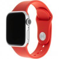 FIXED Silicone Strap pasek s krajšo in daljšo zaponko za Apple Watch Ultra 49mm / 46mm / 45mm / 44mm / 42mm - rdeče