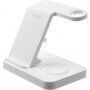 FIXED Powerstation 3v1 stojalo z brezžičnim polnjenjem za iPhone / Apple Watch / Airpods - bela