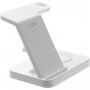 FIXED Powerstation 3v1 stojalo z brezžičnim polnjenjem za iPhone / Apple Watch / Airpods - bela