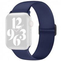 Silikonski pasek z drsno zaponko za Apple Watch Ultra 49mm / 46mm / 45mm / 44mm / 42mm - temno modra