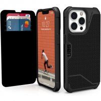 UAG Metropolis odporen flip ovitek za iPhone 13 Pro Max - kevlar črna