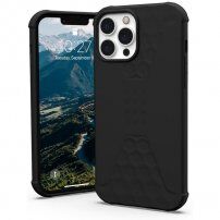 UAG Standard Issue silikonski odporni etui za iPhone 13 Pro Max - črna