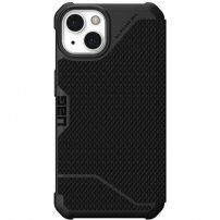 UAG Metropolis odporen flip ovitek za iPhone 13 - kevlar črna