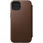 Nomad MagSafe Rugged Folio usnjen flip ovitek za iPhone 13 - rjava