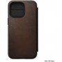 Nomad MagSafe Rugged Folio usnjen flip ovitek za iPhone 13 Pro - rjava