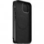 Nomad MagSafe Rugged Folio usnjen flip ovitek za iPhone 13 - črna
