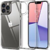 Spigen Quartz Hybrid bleščeč etui s stekleno hrbtno stranjo za iPhone 13 Pro Max - jasno