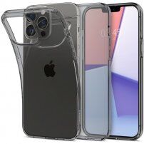 Spigen Crystal Flex transparentni etui za iPhone 13 Pro Max - črna