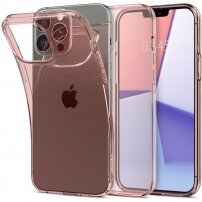 Spigen Crystal Flex transparentni etui za iPhone 13 Pro Max - roza