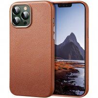 ESR Metro Premium usnjeni etui za iPhone 13 Pro Max - rjava