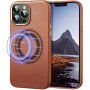 ESR Metro Premium usnjeni etui za iPhone 13 Pro Max - rjava