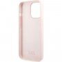 Karl Lagerfeld Karl Head silikonski ovitek za iPhone 13 Pro Max - svetlo roza