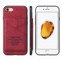 Taokkim zaščitni etui iz PU usnja z žepom v retro slogu za iPhone 6 / 6S - rdeče