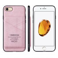 Taokkim zaščitni etui iz PU usnja z žepom v retro slogu za iPhone 6 Plus / 6S Plus - roza