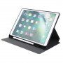 Etui iz PU usnja s stojalom in prostorom za Apple Pencil za iPad 9,7" (2017/2018) / Air 1 / 2 / Pro 9,7" - temno siva