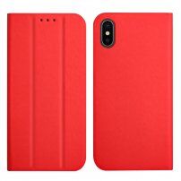 Magnetni flip ovitek za iPhone X / XS - rdeče