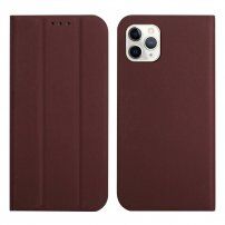Magnetni flip ovitek za iPhone 12 Pro Max - rjava