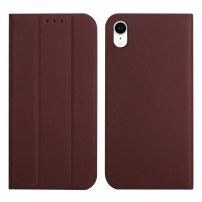 Magnetni flip ovitek za iPhone XR - rjava