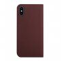 Magnetni flip ovitek za iPhone XS Max - rjava