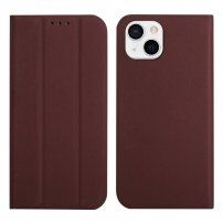 Magnetni flip ovitek za iPhone 13 mini - rjava
