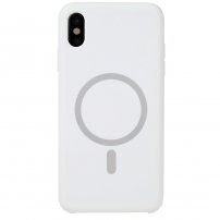 Silikonový etui z MagSafe za iPhone X / XS - bela