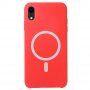Silikonový etui z MagSafe za iPhone XR - rdeče
