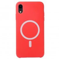 Silikonový etui z MagSafe za iPhone XR - rdeče