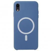 Silikonový etui z MagSafe za iPhone XR - modro