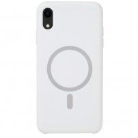 Silikonový etui z MagSafe za iPhone XR - bela