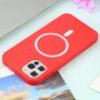 Silikonový etui z MagSafe za iPhone 11 Pro Max - rdeče