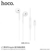 Slušalke HOCO s priključkom za lightninig za Apple iPhone / iPad - bela