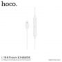 Slušalke HOCO s priključkom za lightninig za Apple iPhone / iPad - bela