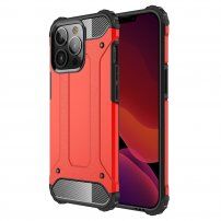 Super trpežna prevleka "Armor" za iPhone 13 Pro - rdeče